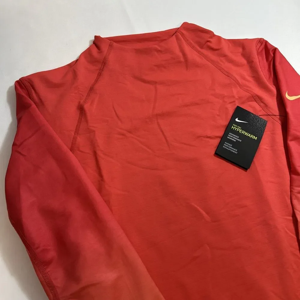 Nike Pro Women's‎ Hyperwarm Fade Training Large Top Medium Pants Coral Peach